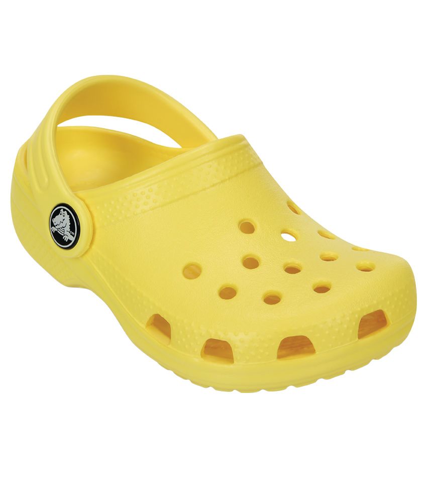 crocs slippers yellow