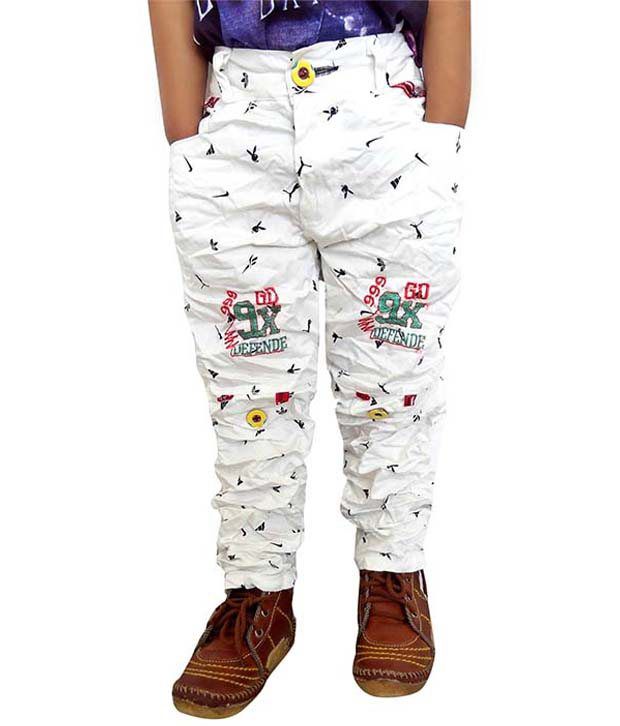 boys white cargo pants