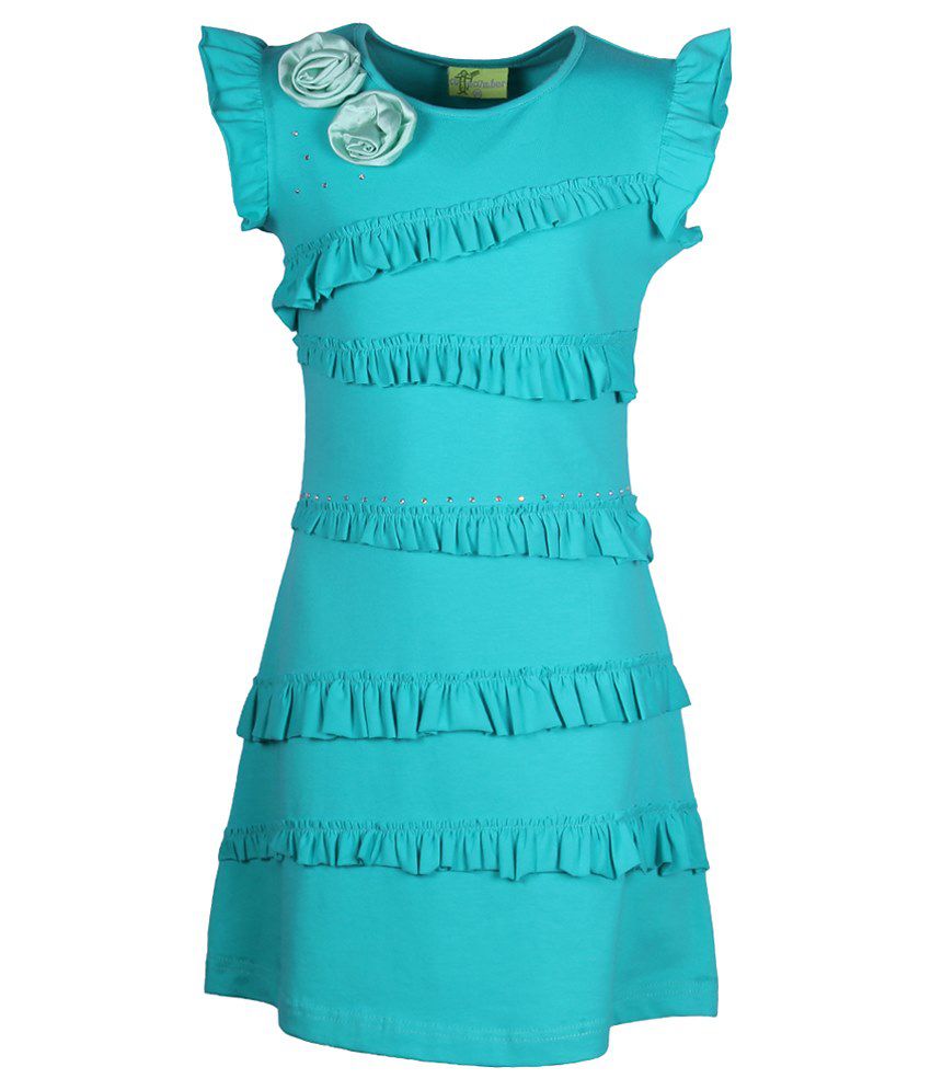 Cutecumber Green Dress For Girls - Buy Cutecumber Green Dress For Girls ...