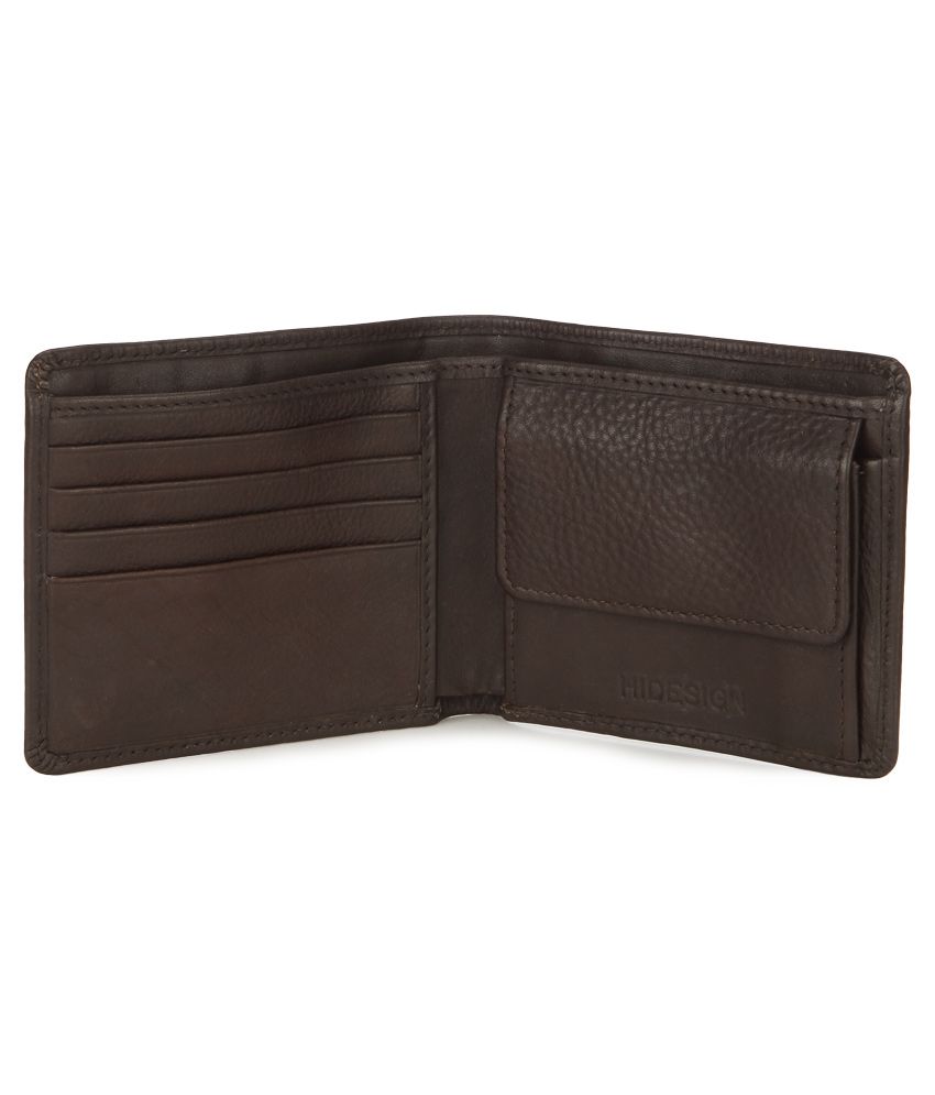Hidesign 030 Brown Leather Men's Bifold Wallet Buy Online at Low Price in India Snapdeal