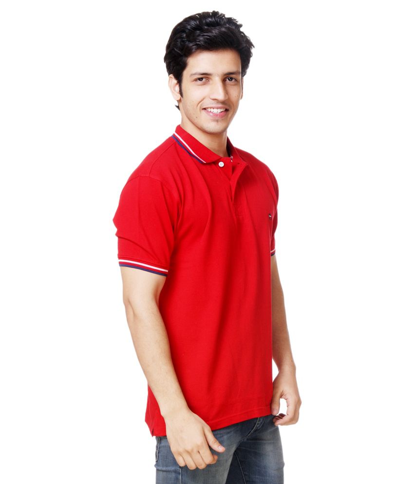Louis Philippe Red Polo T Shirts - Buy Louis Philippe Red Polo T Shirts Online at Low Price ...
