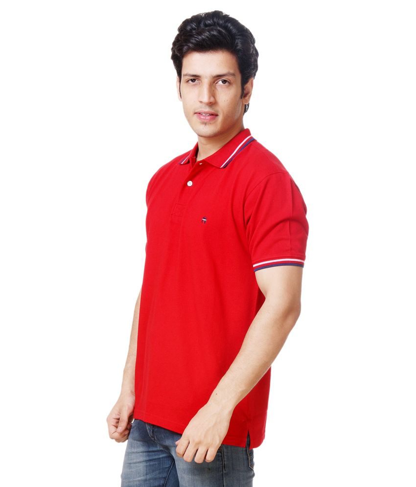 Louis Philippe Red Polo T Shirts - Buy Louis Philippe Red Polo T Shirts Online at Low Price ...