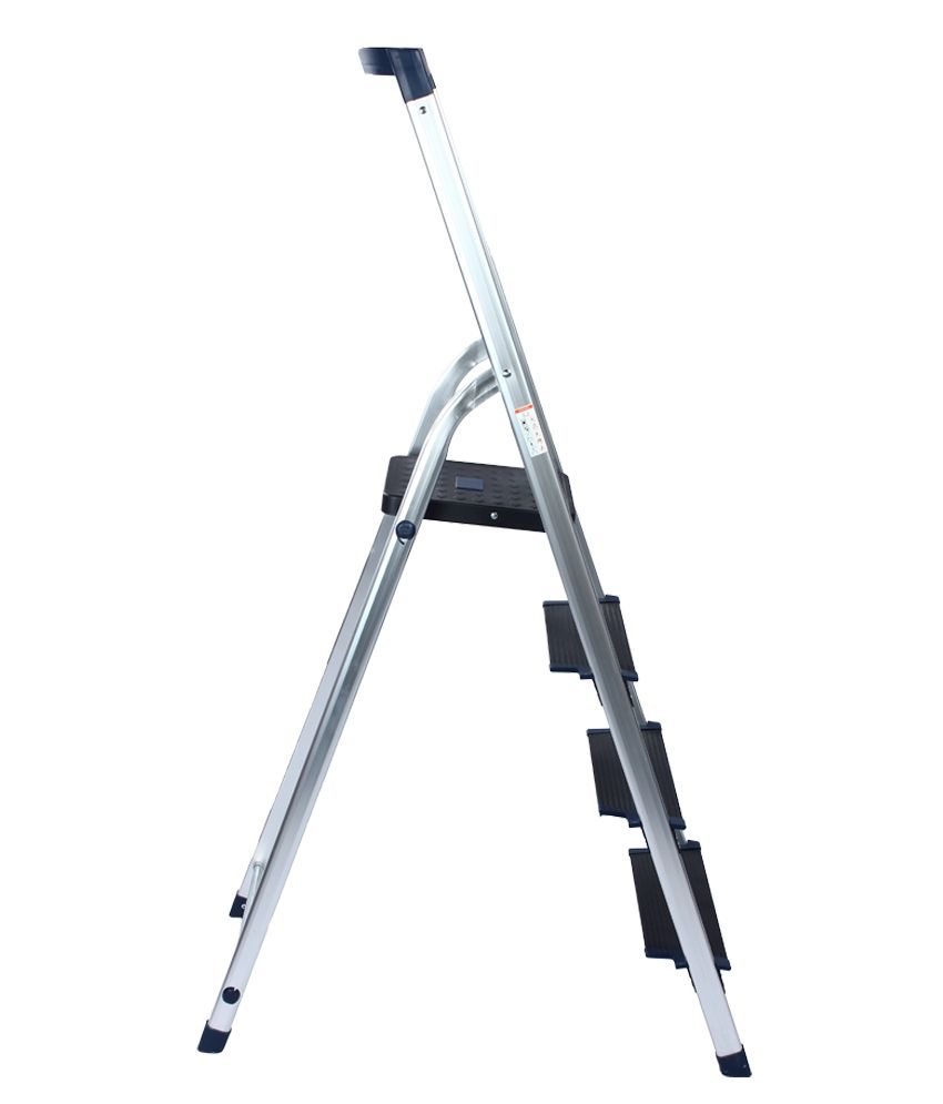 Ozone Handy Aluminium 4 Feet (3 Step + Platform) Ladder With Tool Tray ...