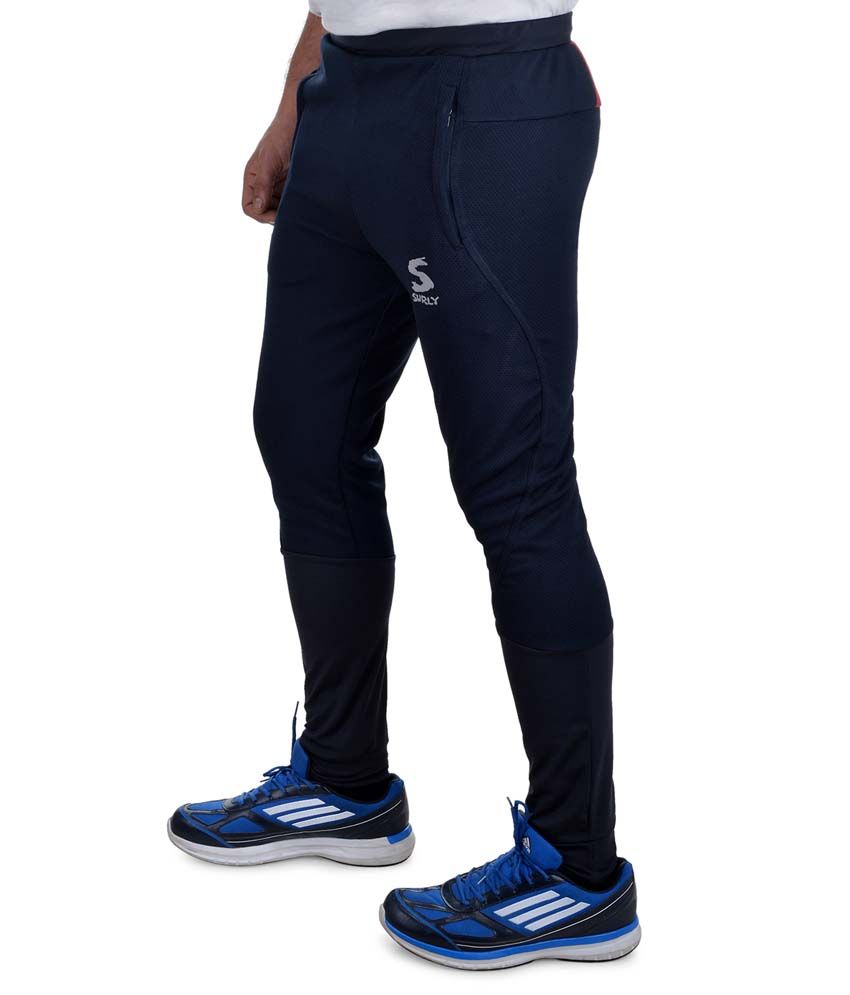 navy trackpants