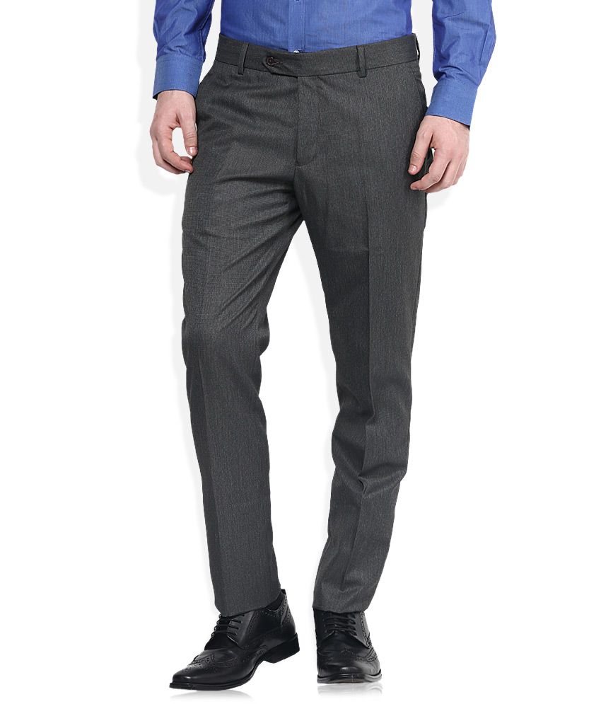 mens grey slim fit trousers