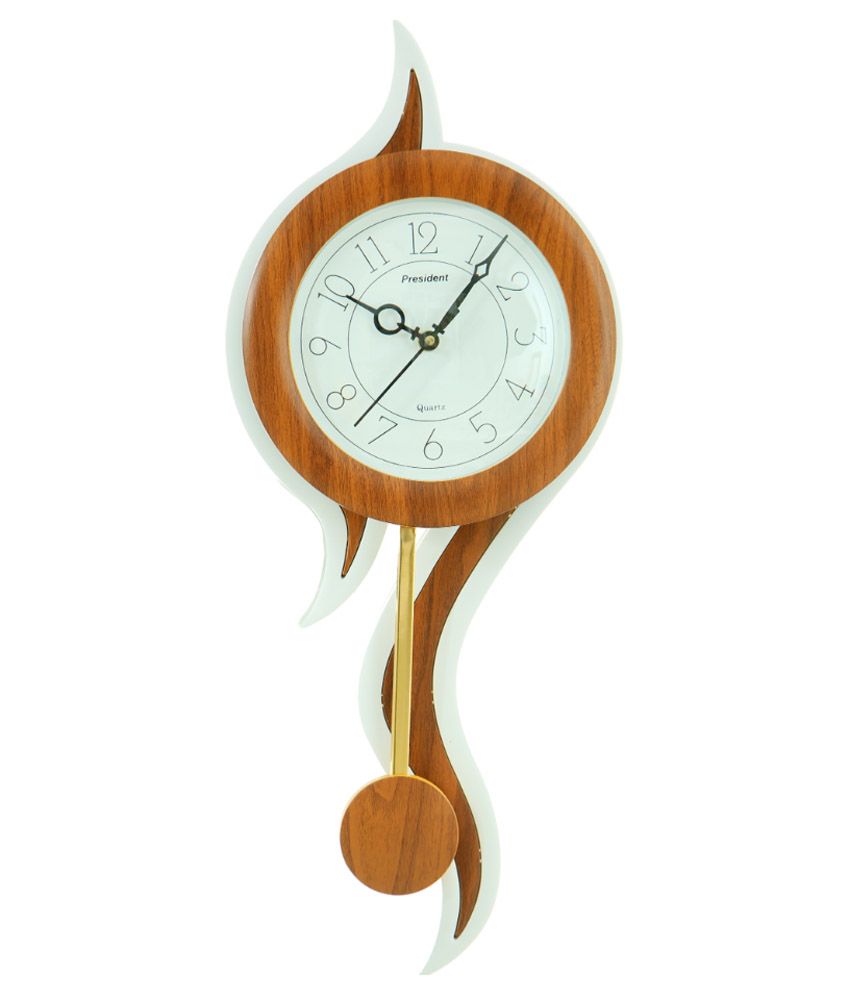 President Brown Wall Clock Buy President Brown Wall Clock At Best