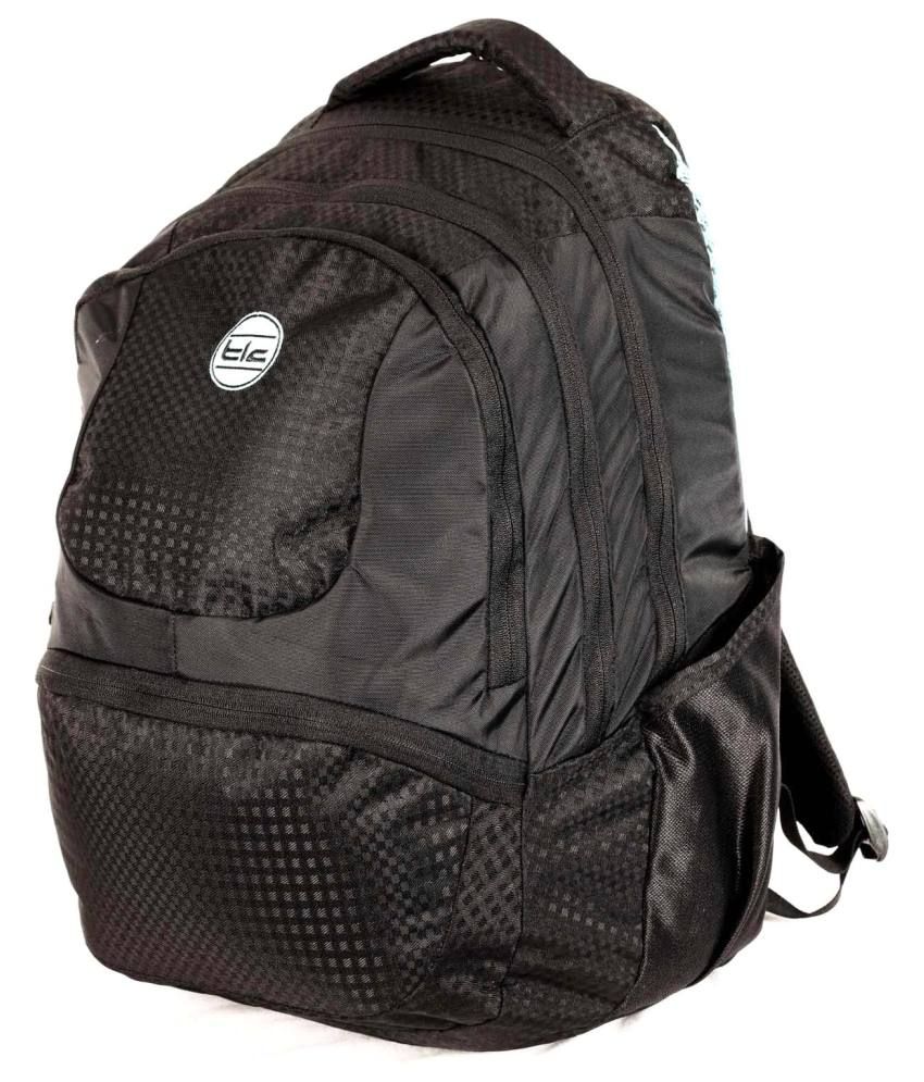 TLC Black Polyester Backpack Buy TLC Black Polyester Backpack Online