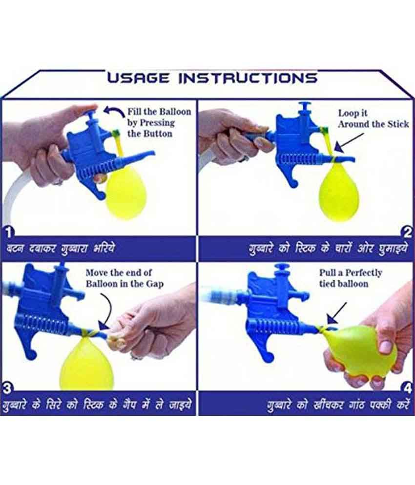 ELV Water Balloon Tie Knot Filling Set With 250 Pc Water Balloons
