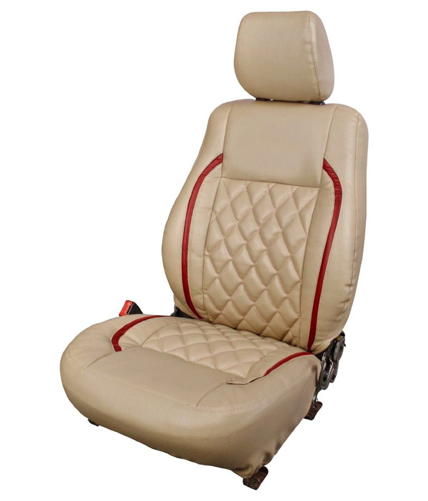 Elaxa Car Seat Covers For Maruti Suzuki Baleno Set Of 4-Beige: Buy
