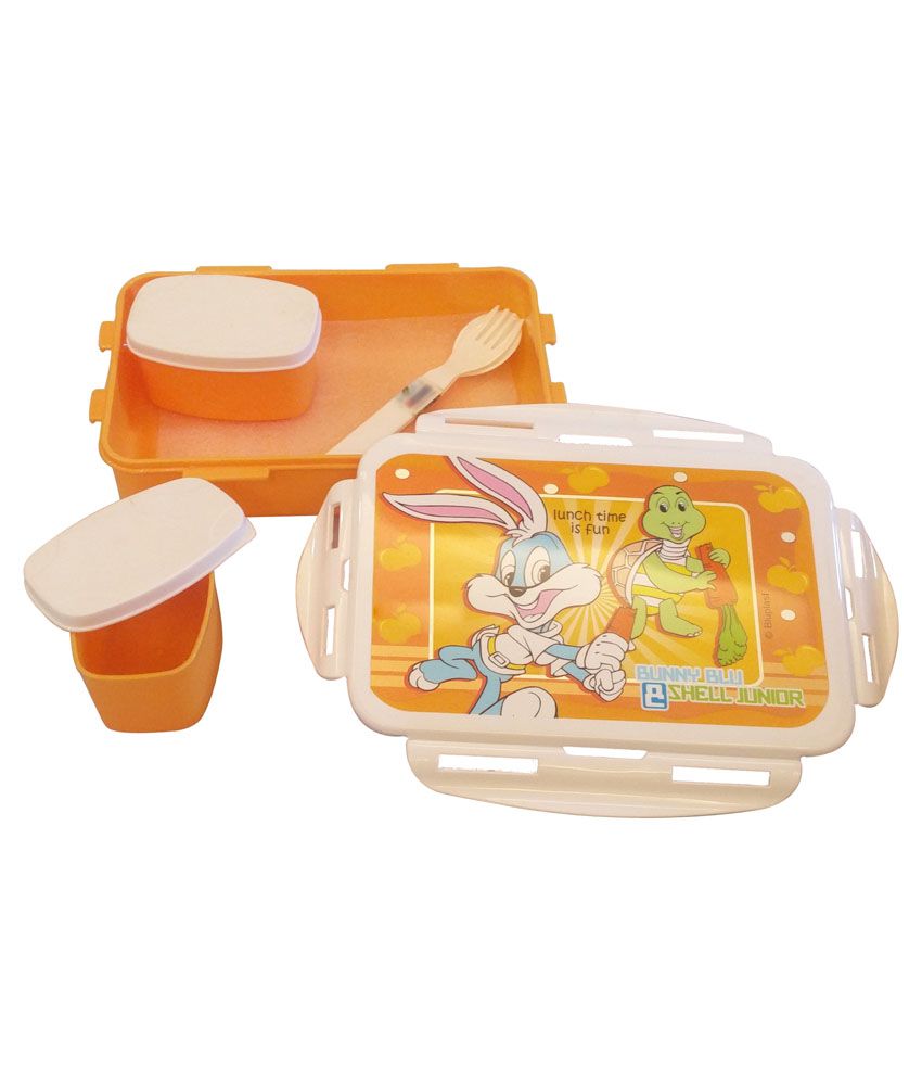 CSM Orange Plastic Lunch Box Buy Online at Best Price in