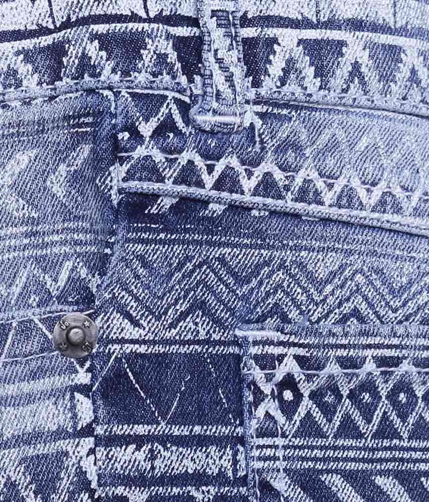 UFO Blue Skinny Fit Jeans - Buy UFO Blue Skinny Fit Jeans Online at Low ...