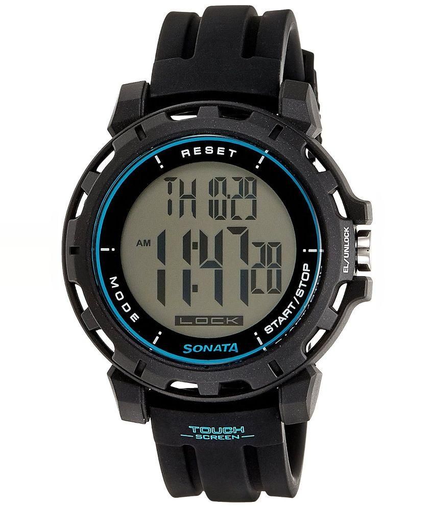 black digital watches