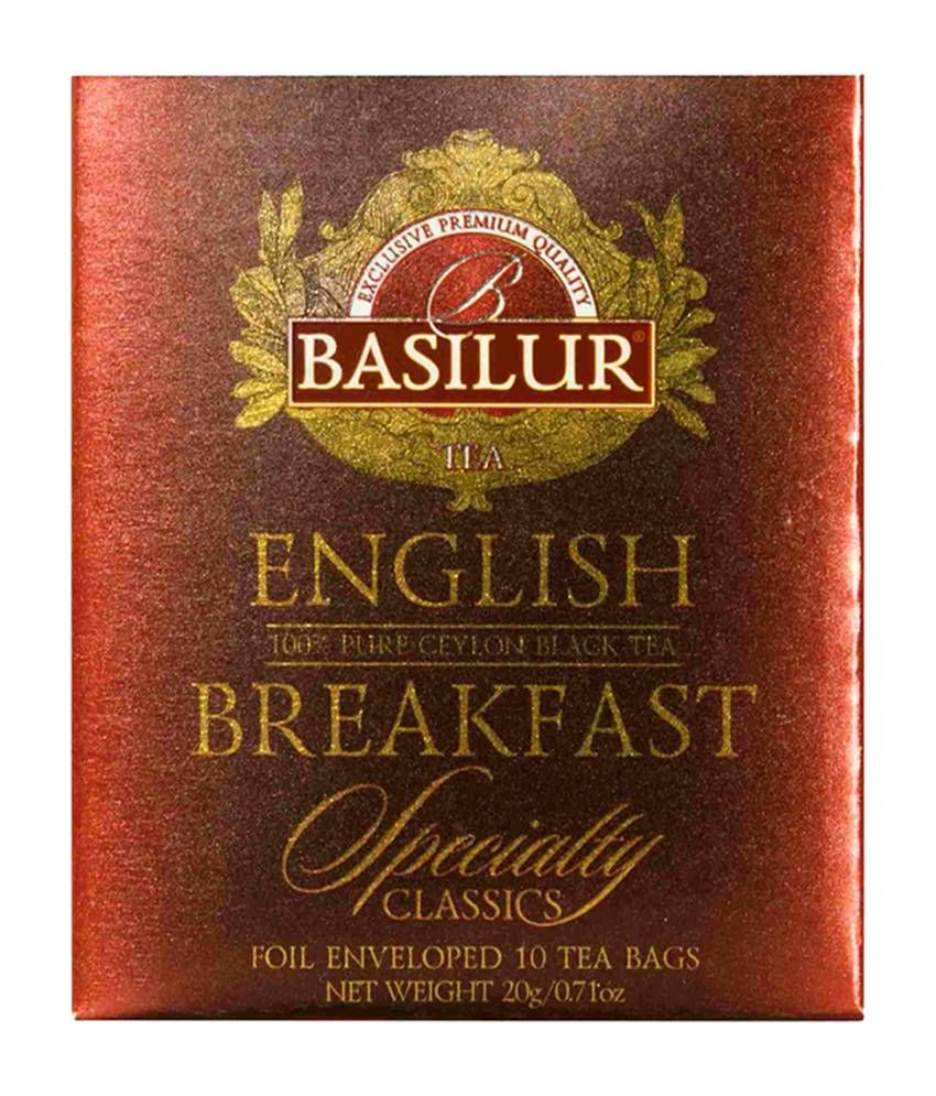 Basilur Specialty Classic Foil Enveloped English Breakfast Tea Bags ...