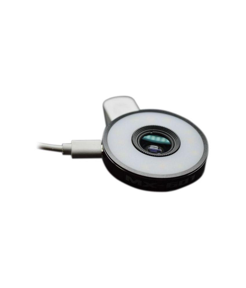     			Mobilegear 6 in 1 Universal Mobile Camera Lens Kit With LED Selfie Flash Light, Fisheye, Wide-angle & 10x Macro Lens