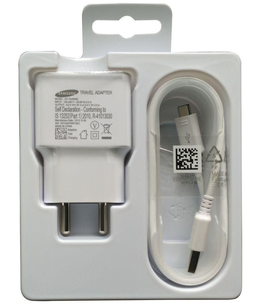     			SAMSUNG Travel Adapter (EP-TA20IWEUGIN) WHITE Battery Charger