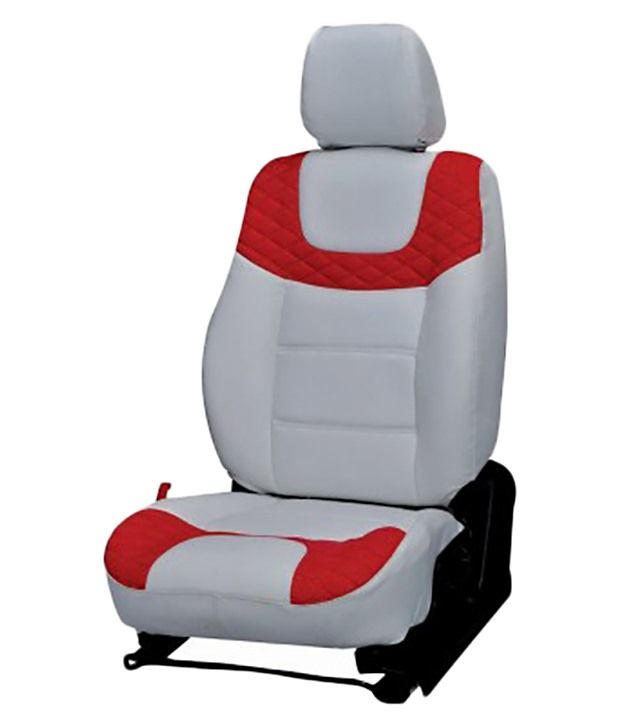 Elaxa Car Seat Cover For Hyundai Elite I20 Set Of 4Red & White Buy