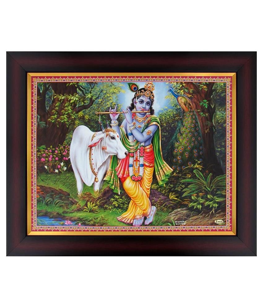 Avercart Lord Krishnashree Krishna Poster With Frame Buy Avercart