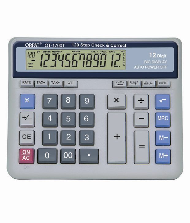     			Orpat OT-1700T Check & Correct  Calculator