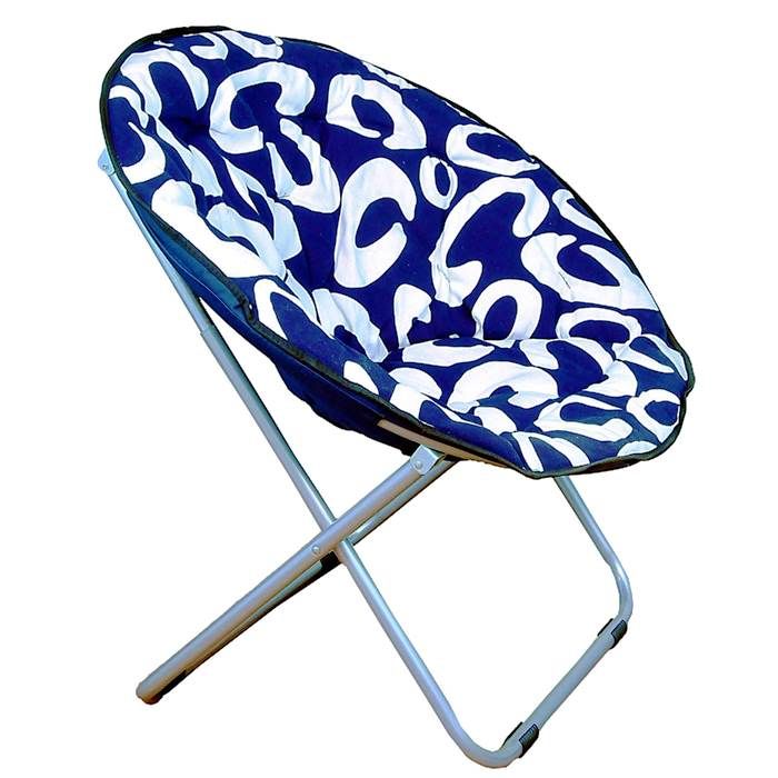 Cuba Half Moon Chair Blue & White Buy Cuba Half Moon Chair Blue