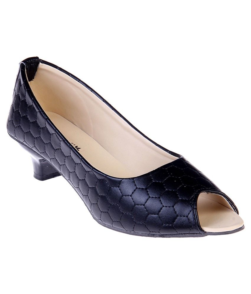 Goyals Black Kitten Heels Price in India- Buy Goyals Black Kitten Heels Online at Snapdeal