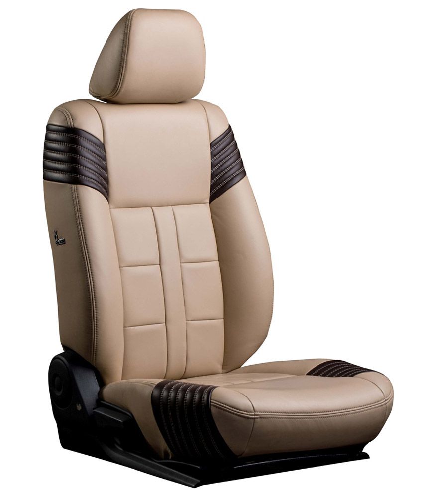 Elaxa Beige Leatherite Seat Cover for Honda Mobilio - Set of 4: Buy
