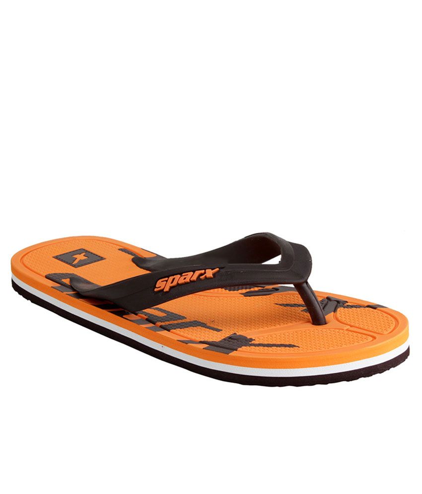 Sparx Orange Flip Flops Online at Snapdeal