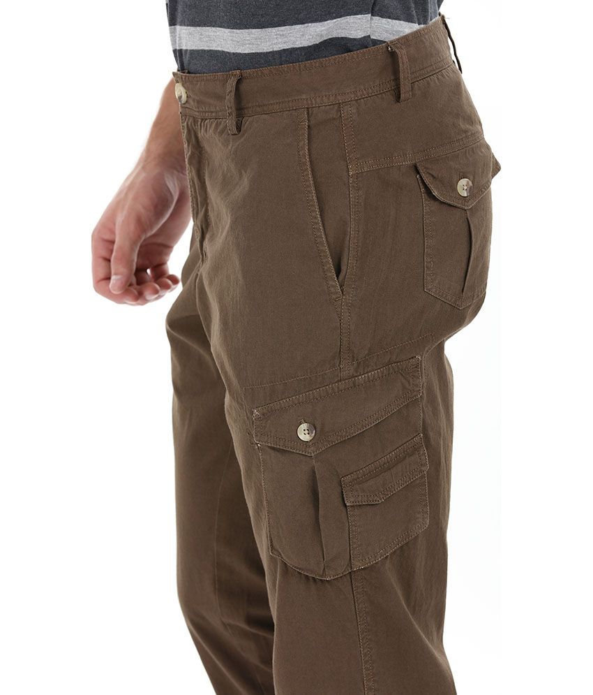 mens brown cargos