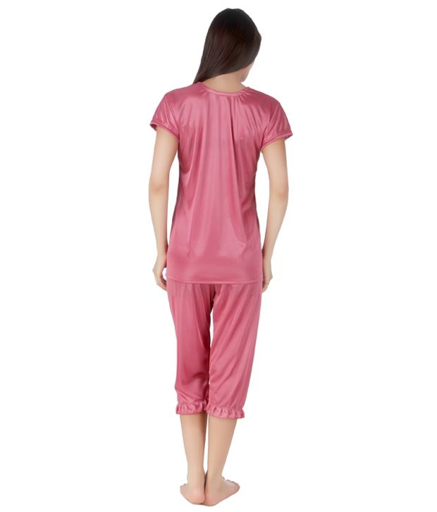 Buy Masha Pink Satin Nightsuit Sets Online At Best Prices In India Snapdeal 