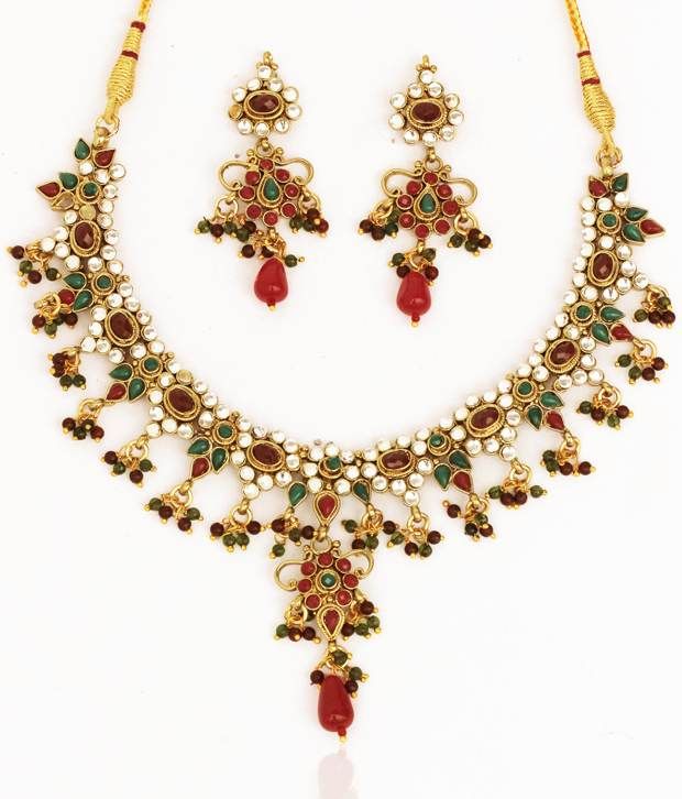 Touchstone Designer Kundan Necklace Set - Buy Touchstone Designer ...