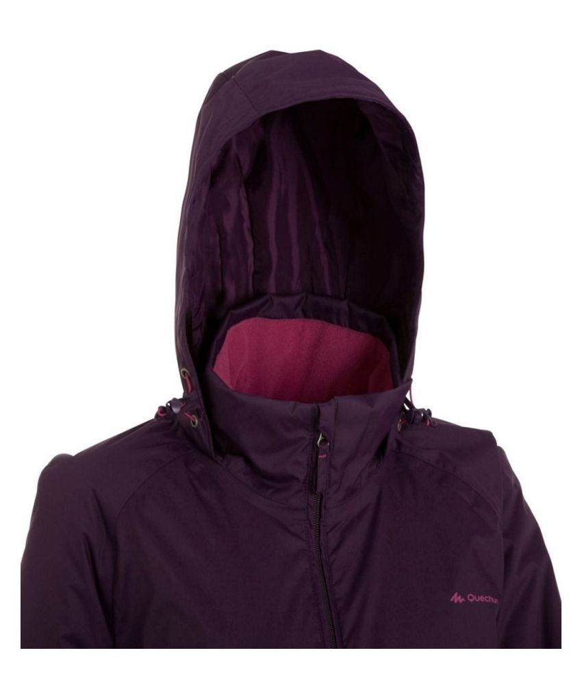 QUECHUA Arpenaz 100 Rain Women's Waterproof Hiking Jacket By Decathlon