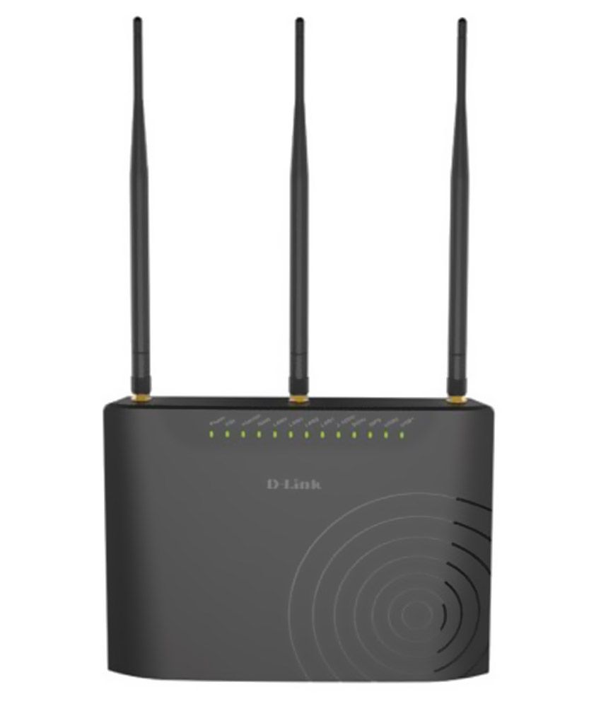     			D-Link DSL-2877AL Dual Band AC750 ADSL2+ Wifi Modem Router (Black)