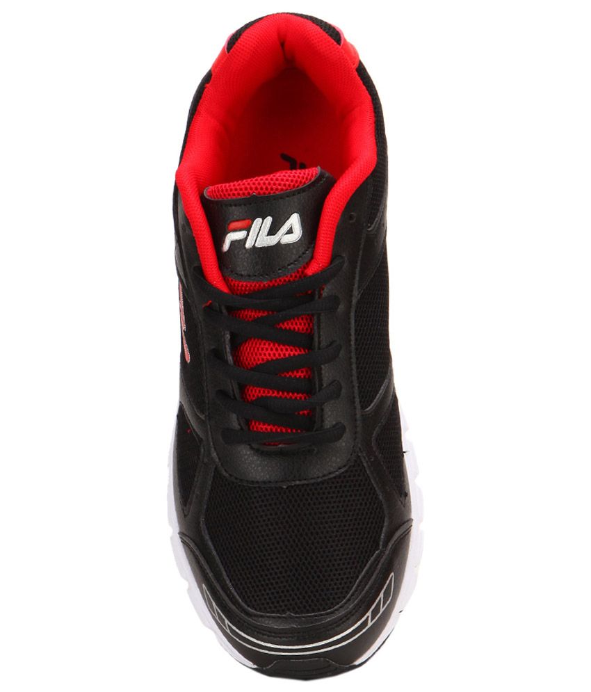 fila black running shoes