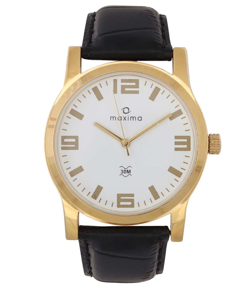 Maxima Black Formal Watch Buy Maxima Black Formal Watch Online at