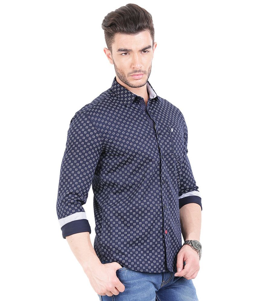 Pan Valley Navy Casuals Slim Fit Shirts Buy Pan Valley Navy Casuals