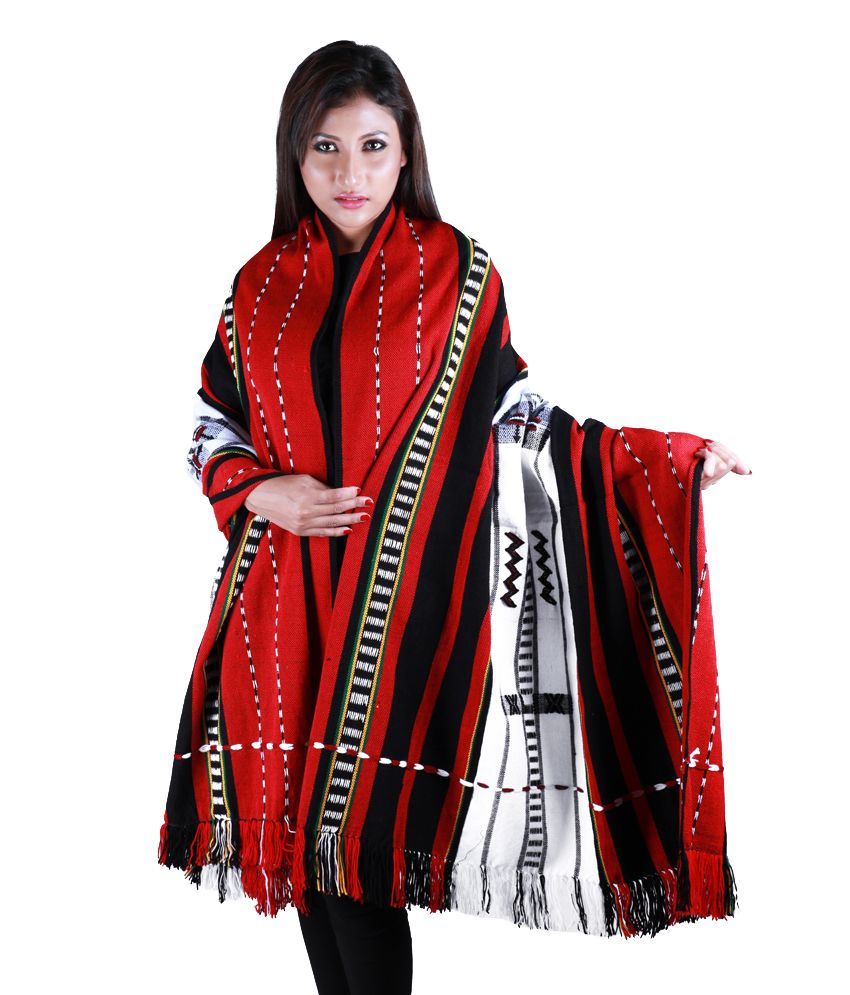 A & M Multi Color Woollen Assam Tant Shawls Price in India - Buy A & M  Multi Color Woollen Assam Tant Shawls Online at Snapdeal