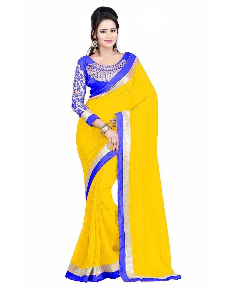 chiffon saree below 1000