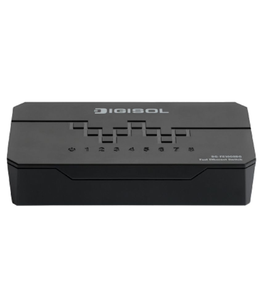 Digisol 10/100 Mbps 8 Ports Unmanaged Green Switch (DG-FS1008DG)