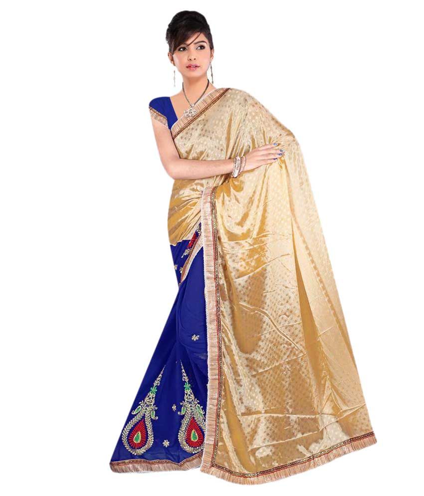 georgette saree look
