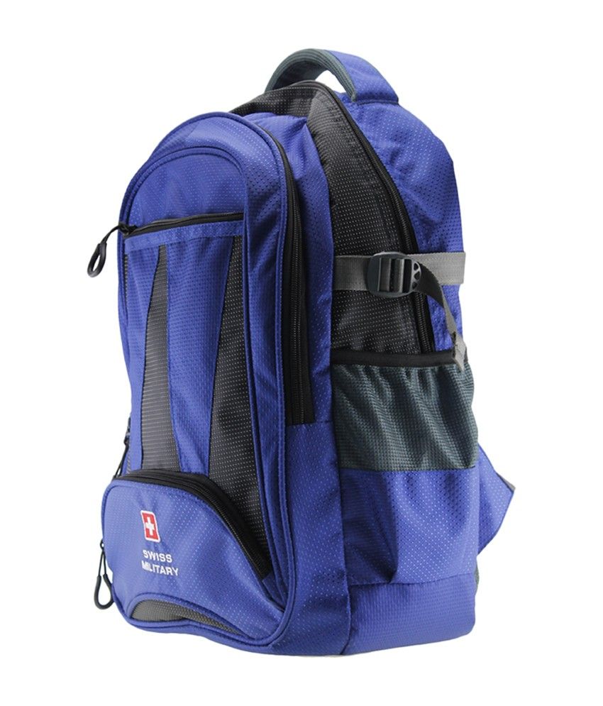Swiss Military Blue Polyester LBP13 Backpack Buy Swiss Military Blue