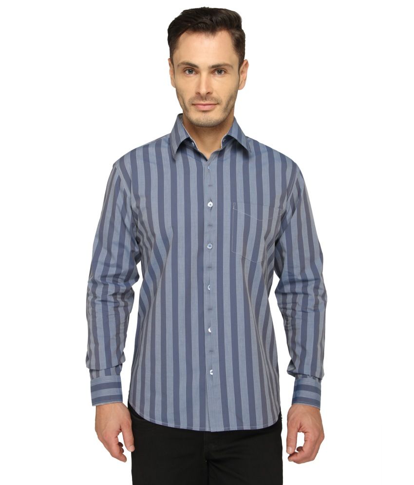 Bluvior Blue Casuals Slim Fit Shirt - Buy Bluvior Blue Casuals Slim Fit ...