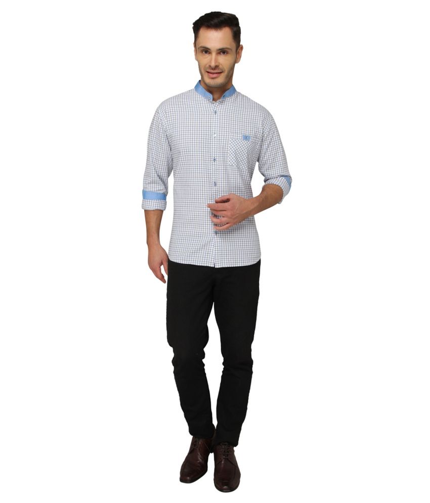 Bluvior White Casuals Slim Fit Shirt - Buy Bluvior White Casuals Slim ...