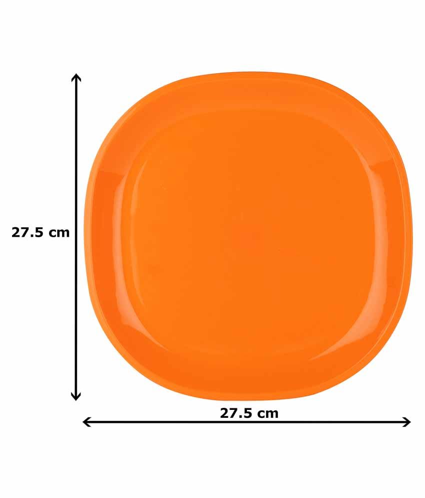 Ratan Plastics Orange Square Plates - Pack Of 3: Buy Online at Best ... Ratan Plastics Orange Square Plates - Pack Of 3: Buy Online at Best ...
