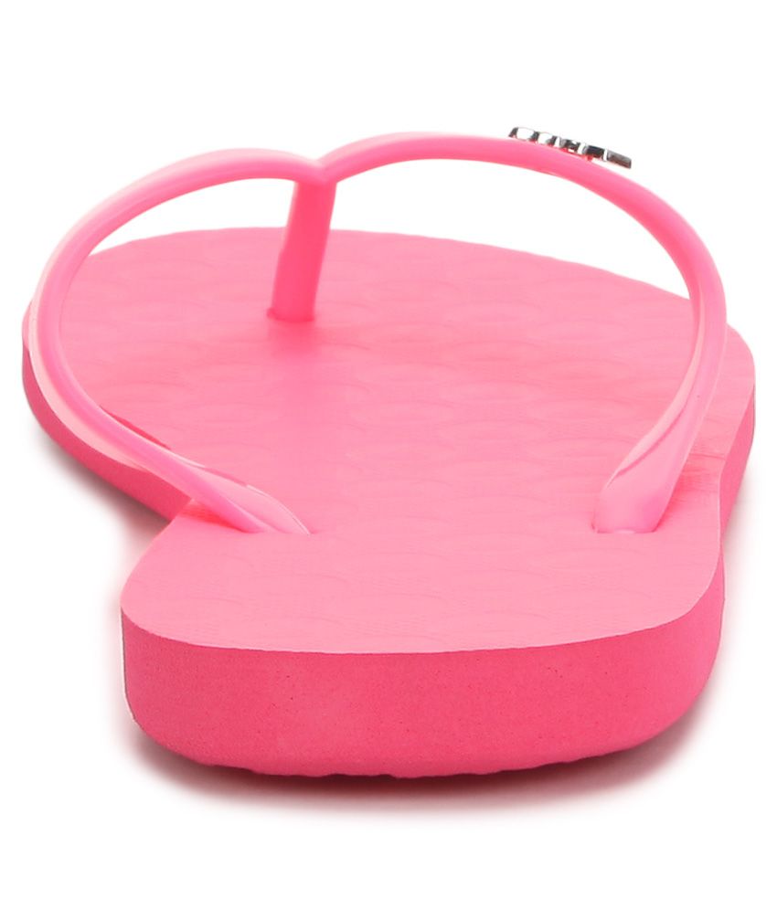 Roxy Pink Flip Flops Price in India- Buy Roxy Pink Flip Flops Online at Snapdeal
