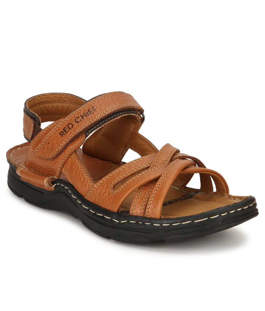 Red Chief Tan Sandals Price in India 
