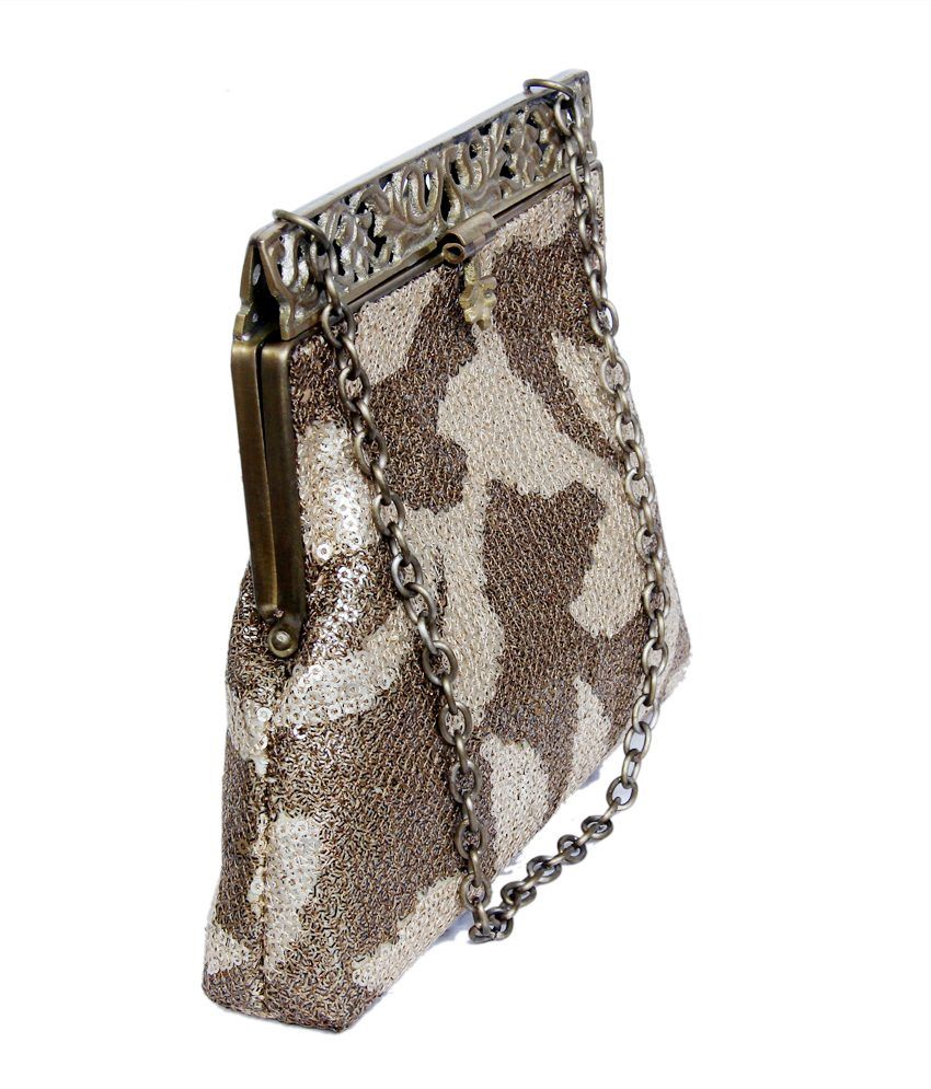 Buy Batua Silver Silk Clutch at Best Prices in India Snapdeal