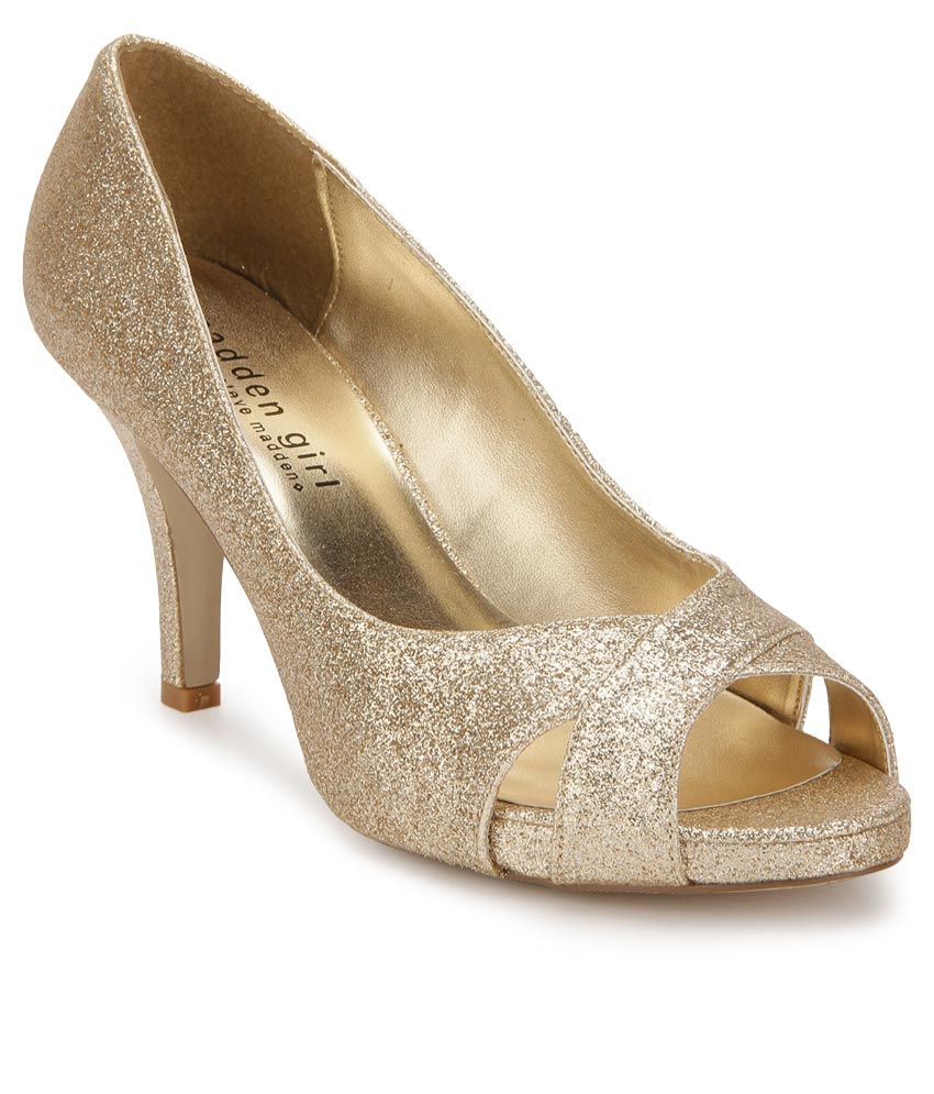 steve madden gold heels