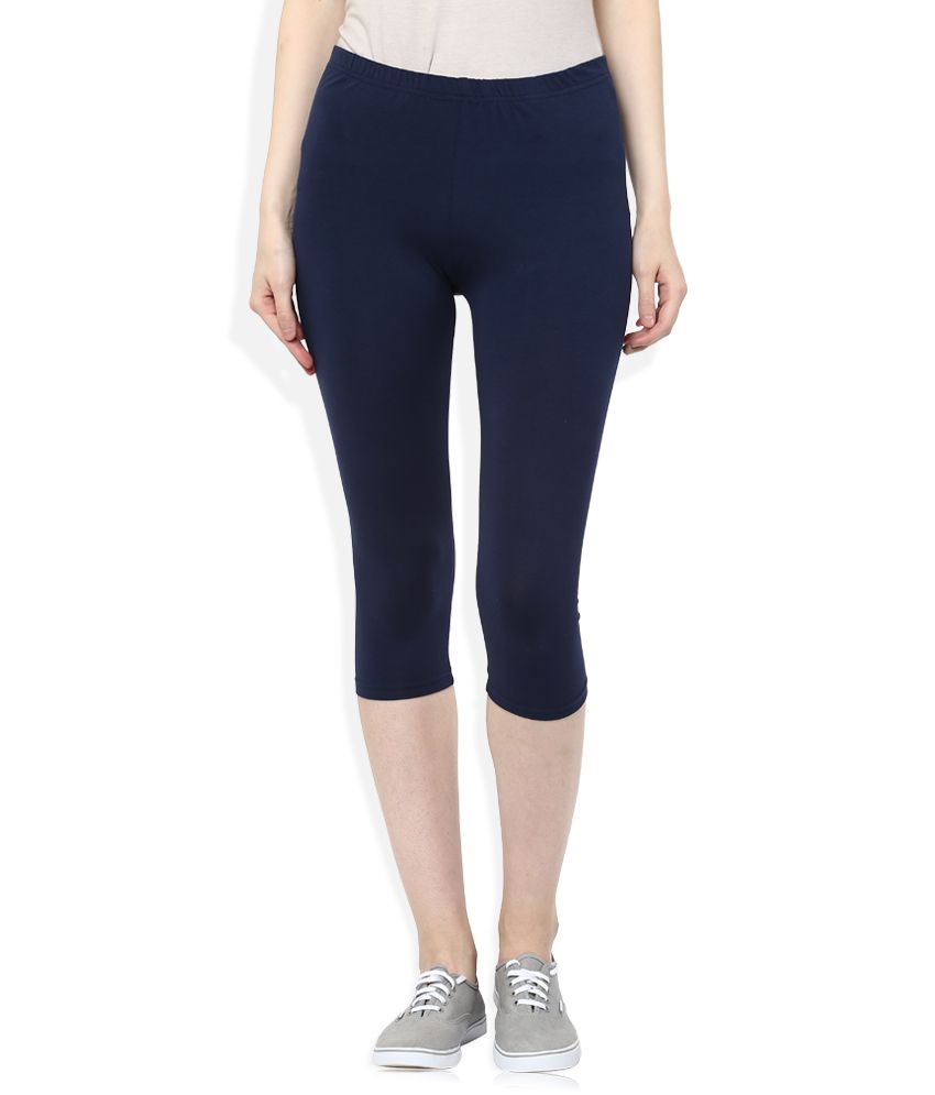 Ajile By Pantaloons Navy Skinny Fit 3/4th Leggings Buy Ajile By Pantaloons Navy Skinny Fit 3