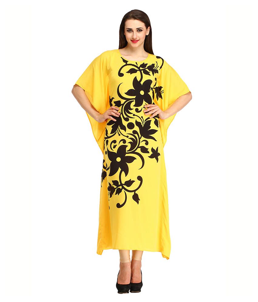 Buy Cottinfab Yellow Cotton Nighty Online at Best Prices in India ...