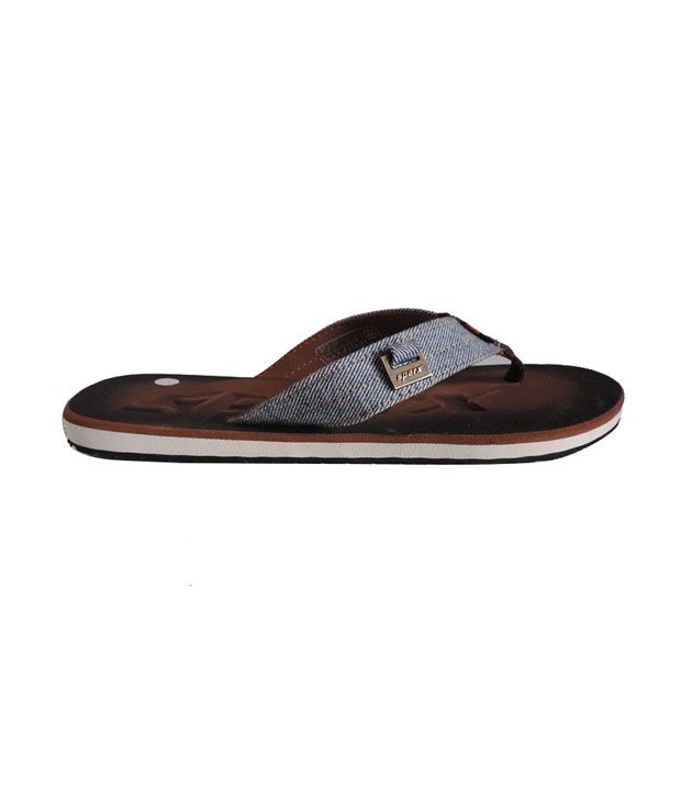 sparx slippers brown