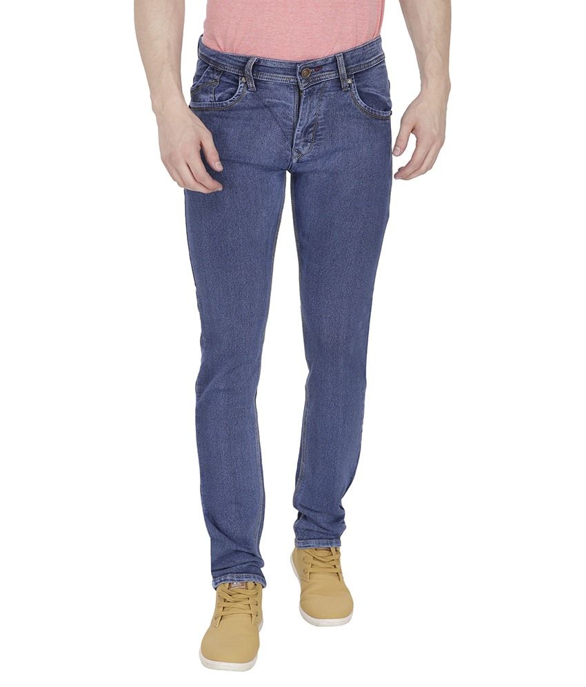 men's dark blue jeans regular fit